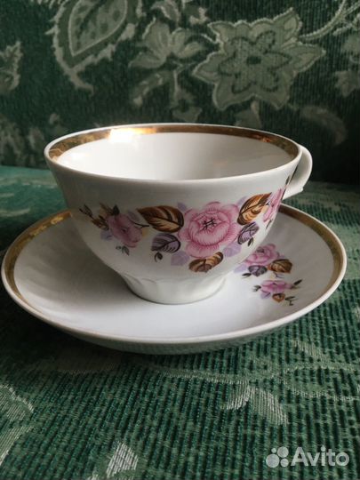 Чашка с блюдцем дулево