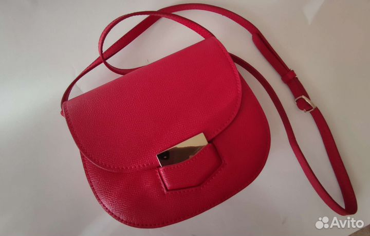 Сумка женская через плечо красная