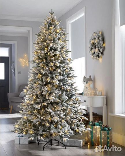 Ёлка литая с фонариками Новый год