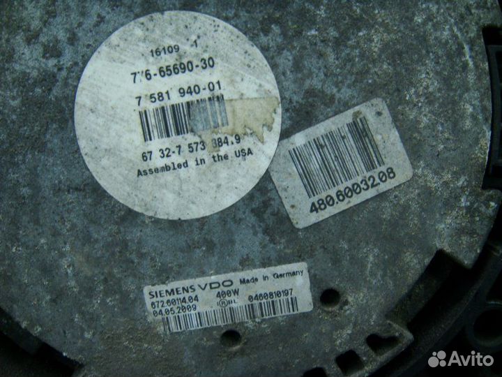 Вентилятор охлаждения радиатора Bmw X5 Е70 N55