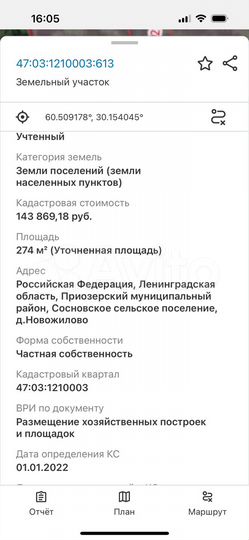 Участок 8,7 сот. (ИЖС)