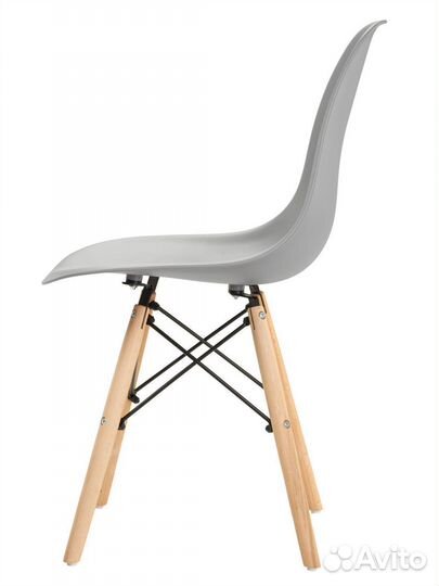 Стул в стиле eames DSW, светло- серый, 1 шт
