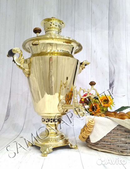 Самовар на дровах Рюмка 7л. Литьё