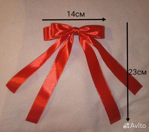 Бант на заколке-автомат ручной работы