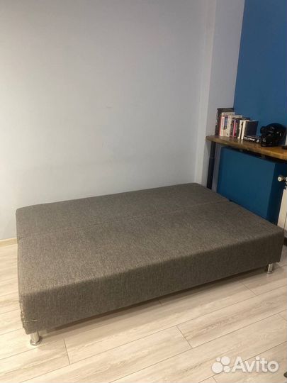 Диван раскладной бу Парма серый