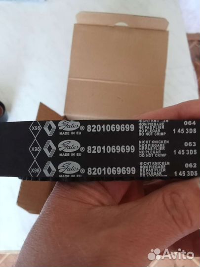 Комплект ремня грм renault 1.6