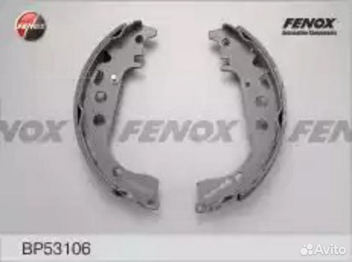 Fenox BP53106 Колодки тормозные барабанные зад пра