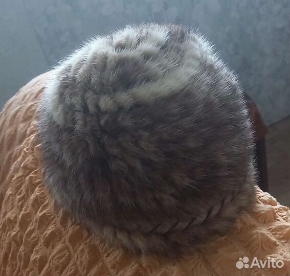 Шапка вязаная норка