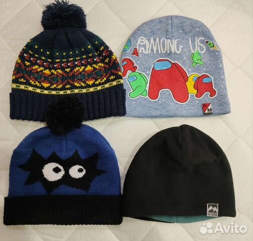 Шапки детские для мальчиков весна/зима