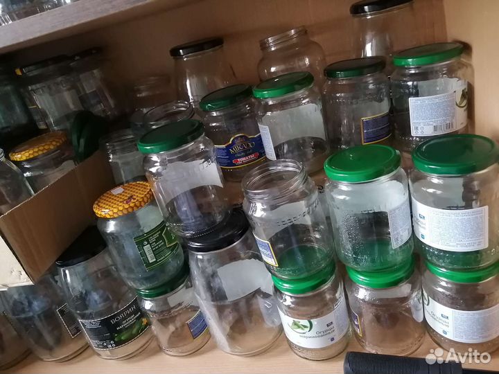 Банки стеклянные литровые с крышкой