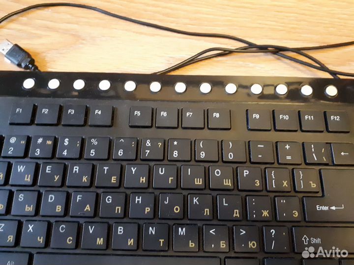 Dexp K-203BU, проводная клавиатура USB