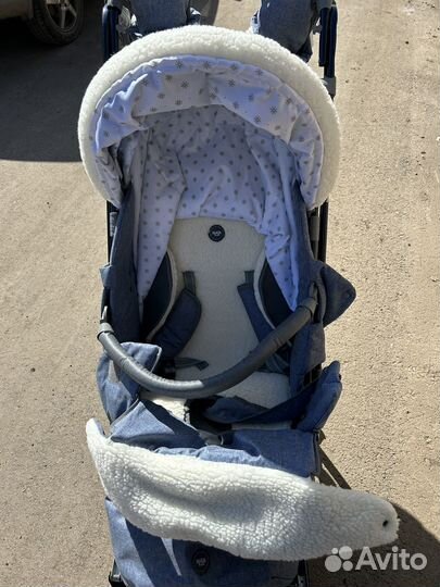 Детские санки коляска с колесами