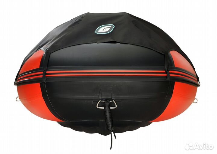 Лодка пвх Gladiator E350 PRO красно/черный