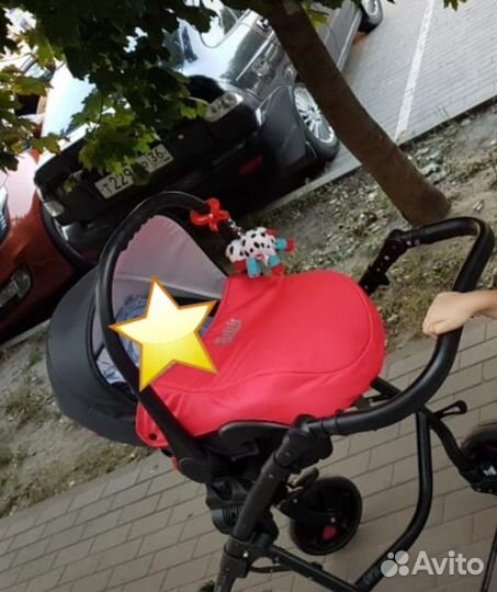 Коляска 3в1, трость, сумка-переноска