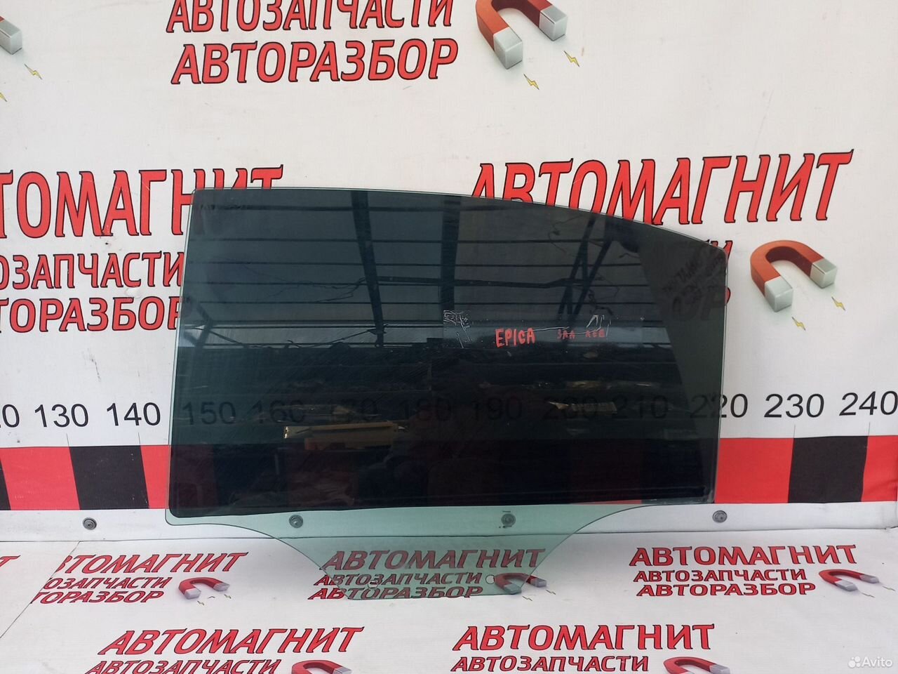 Стекло заднее левое Шевроле Эпика