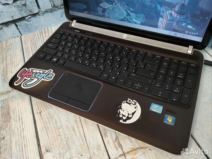 Мощный HP на i7/ RAM 12/ SSD 256