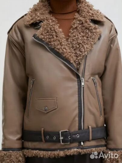 Куртка кожаная женская утепленная