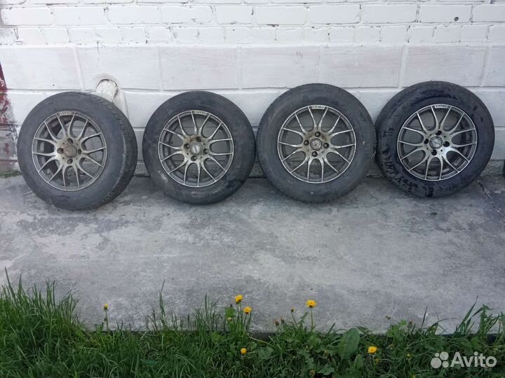 Литые, легкосплавные диски r14 с летней резиной