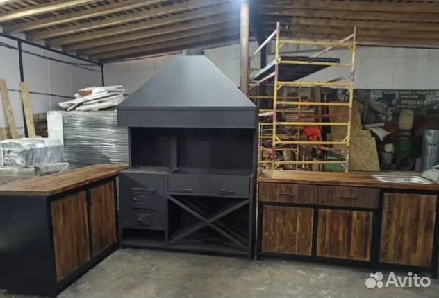 Мангальная зона, гриль, барбекю