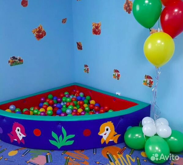 Детский бассейн угловой 