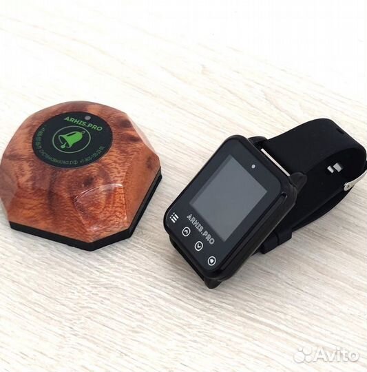 Кнопка вызова официанта Бургер с часами Элит