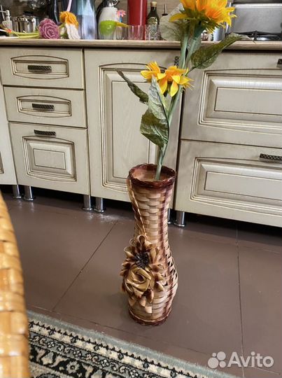 Ваза плетенная