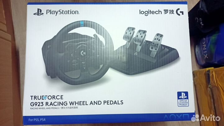 Игровой руль с педалями logitech g923