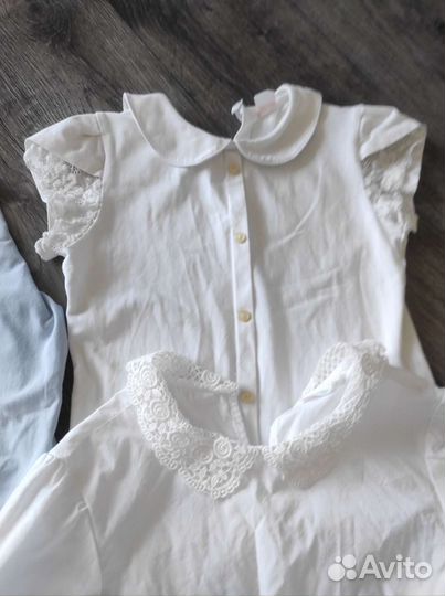 Блузки школьные для девочки 128 134