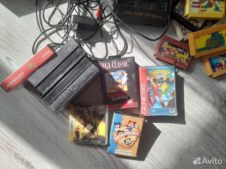 Dendy+катриджи +sega mega