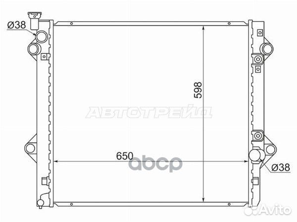 Радиатор Toyota Land Cruiser Prado (J120) 02-09