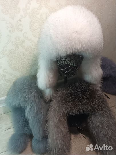 Женская шапка-ушанка