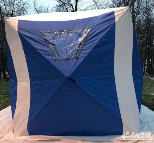 Палатка куб 3 слоя дубль туристическая арт 1621A