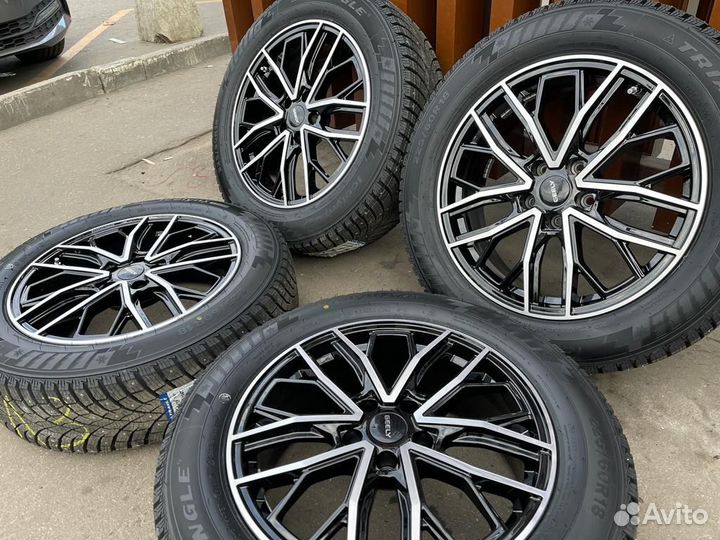 Зимние шипованные колеса на Geely Atlas,Tugela,r18