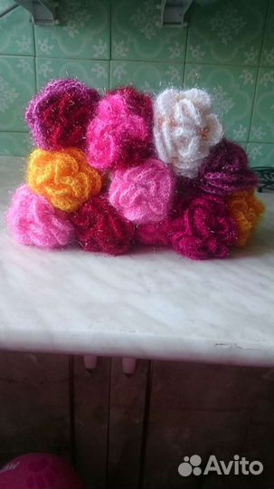 Цветы вязаные