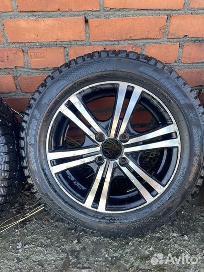 Литые диски r14 4/100 на зимней резине