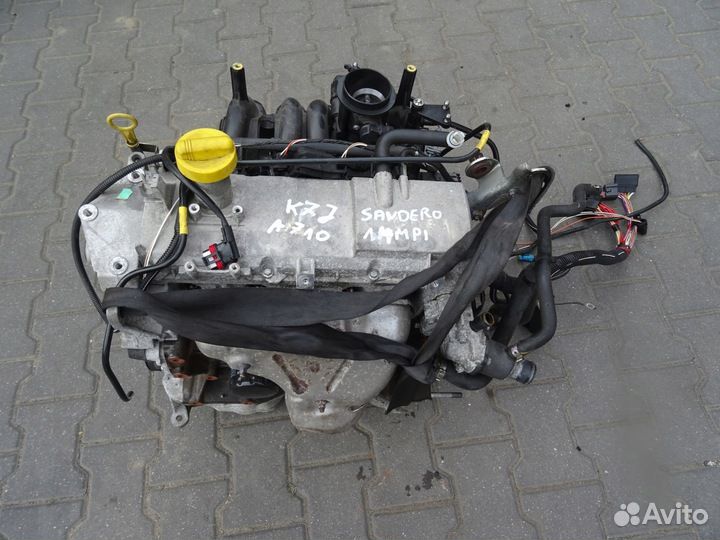 Двигатель K7J 1.4 MPI Renault Logan Clio Kango+акп