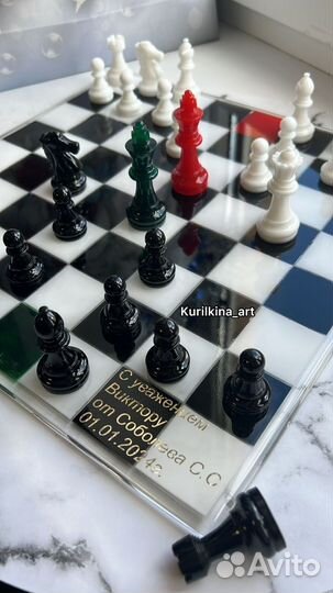 Шахматы из эпоксидной смолы