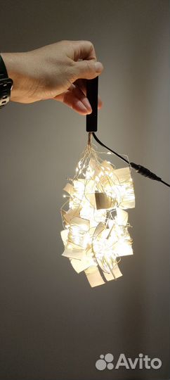 Гирлянда роса конский хвост 20 нитей по 3 м