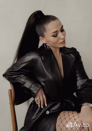 Кожаный плащ в аренду для фотосессий