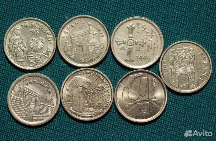 Испания юбилейные монеты набор