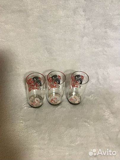 Хрустальные рюмки с мельхиором СССР