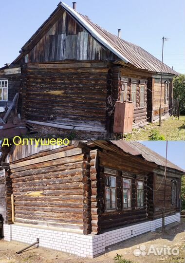 Поднимаем и выравниваем дома с заменой фундамента