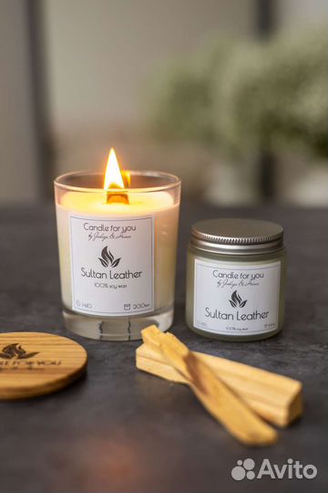 Соевые свечи premium с крышкой