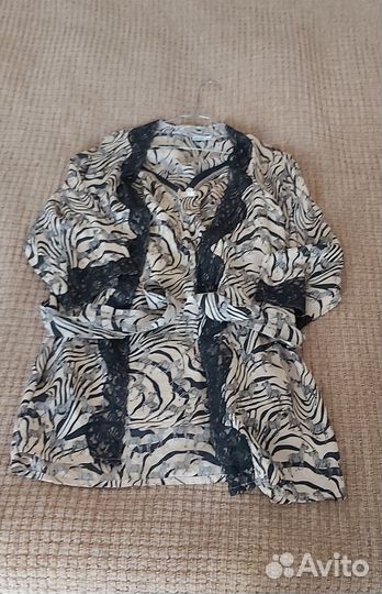 Халат женский шелковый