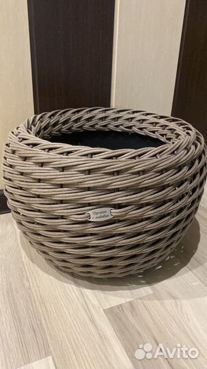 Кашпо из искусственного ротанга 12,16,20,40 литров