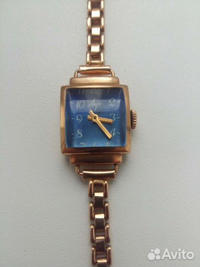 Часы луч СССР 583 золото механические