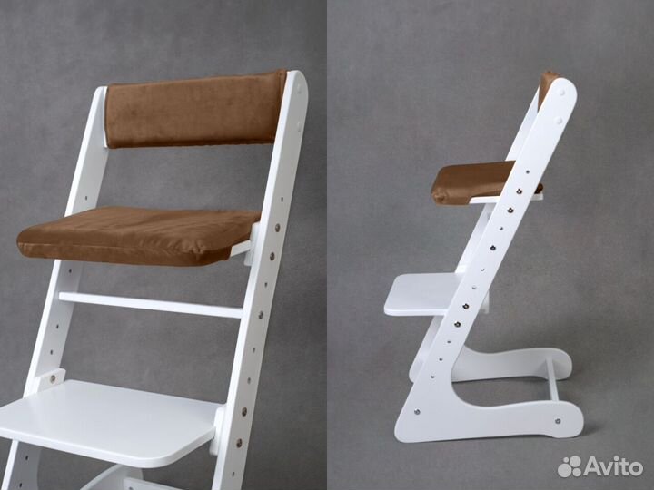 Белый растущий стул