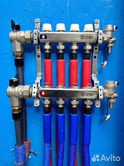 Монтаж водоснабжения отопления / Разводка труб