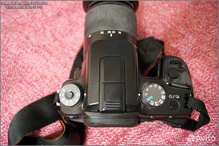 Фото Sony A100 kit + китовый объектив 18-70