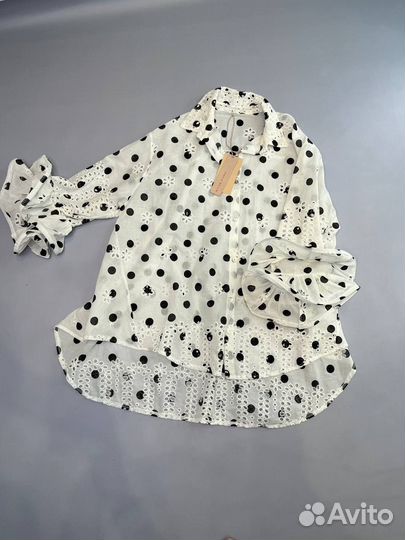 Блуза рубашка хлопок Италия